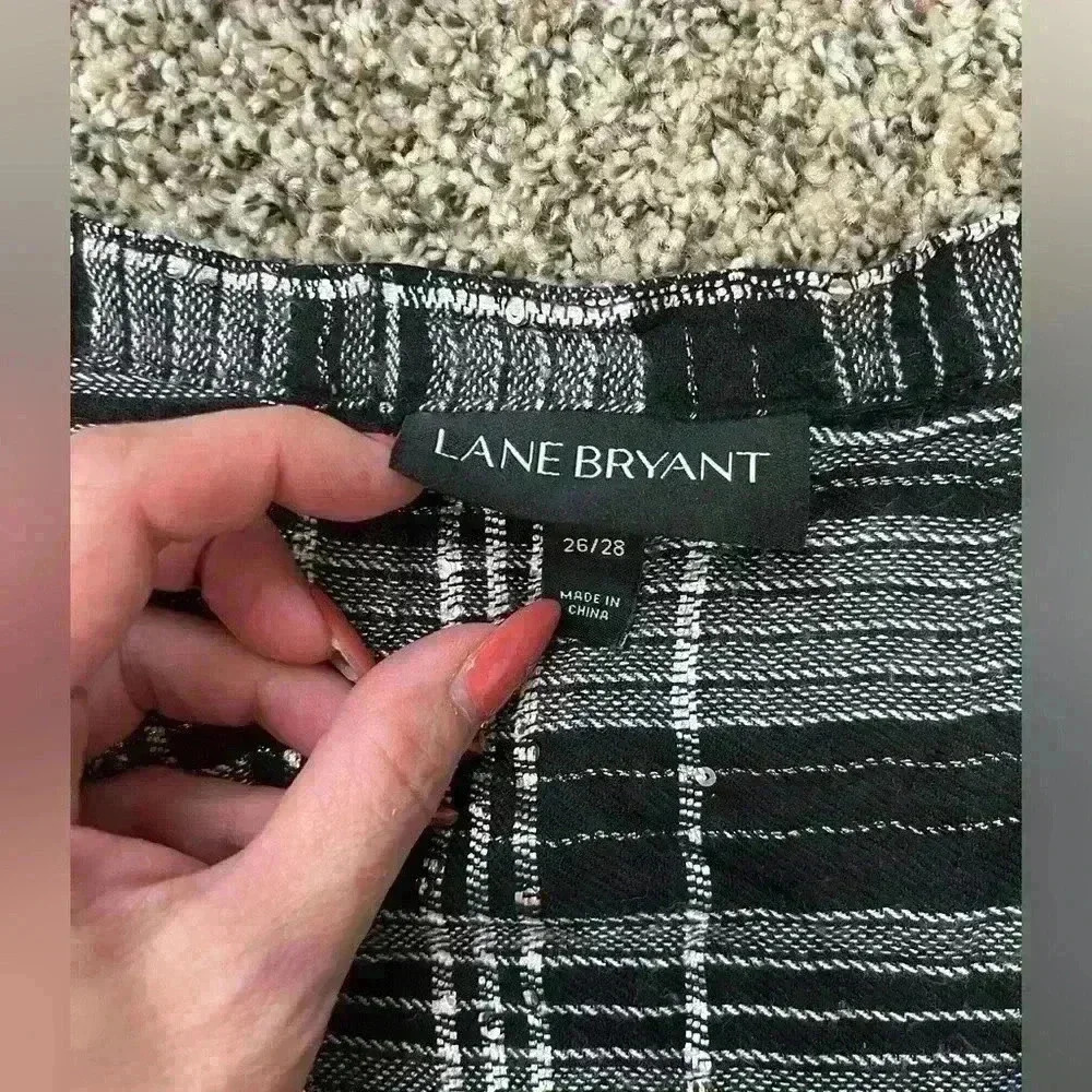 Lane Bryant plaid Plus size top - Picture 3 of 5